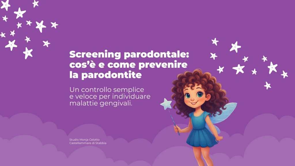Copertina articolo screening parodontale Studio Monja Celotto a Castellammare di Stabia, prevenzione parodontite e malattie gengivali